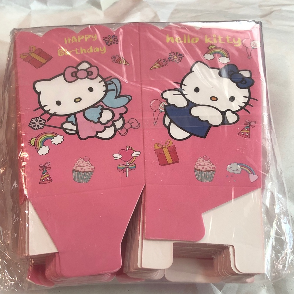 Hello Kitty Pink Birthday Treat Boxes (Set)